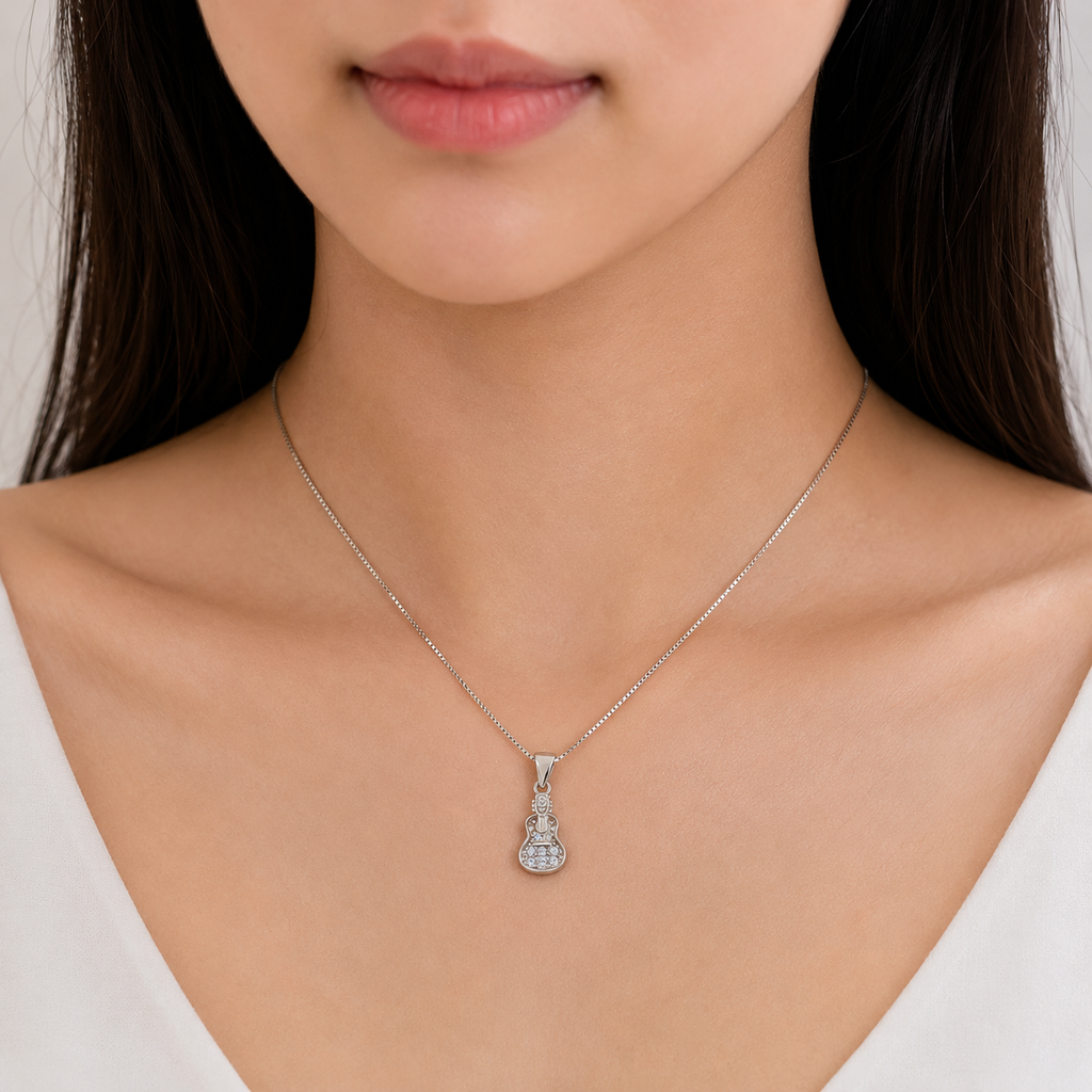 Crystal Key Pendant Necklace