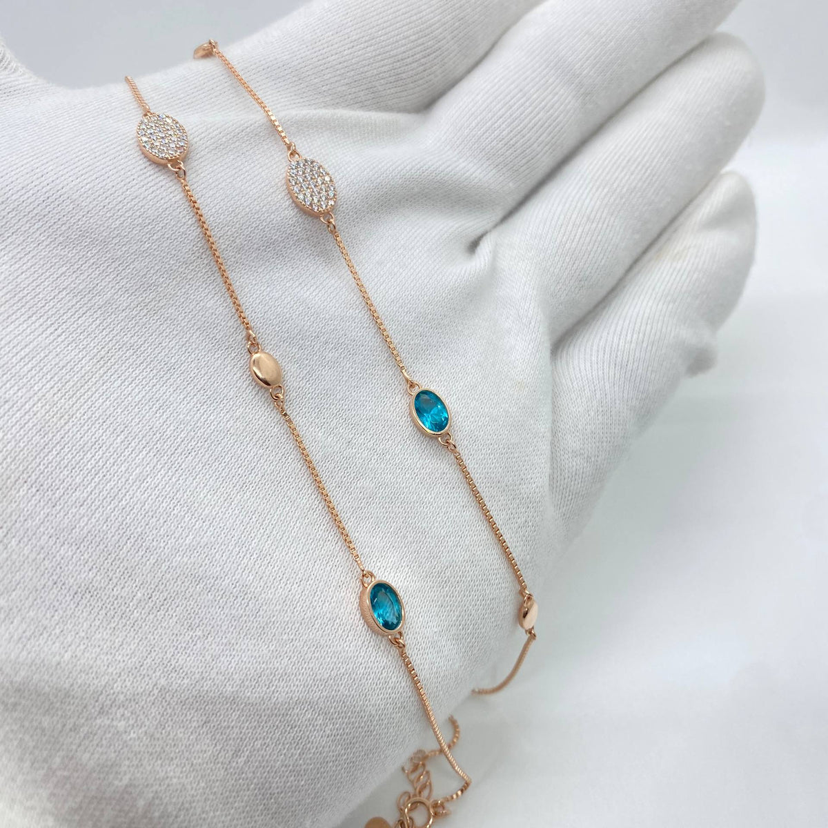 silver anklet