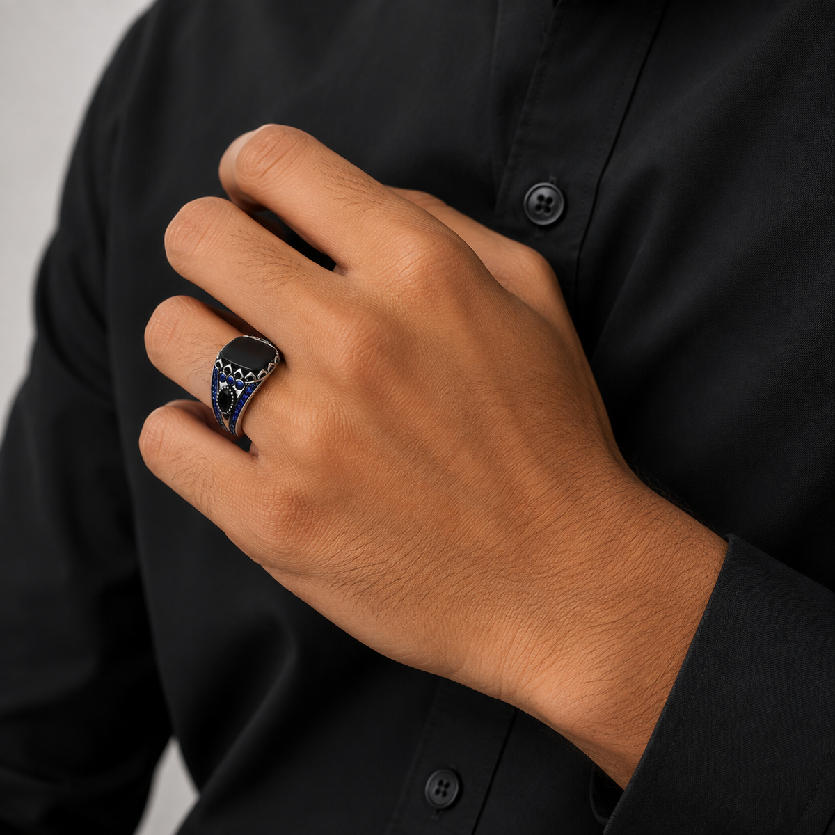 gents silver ring