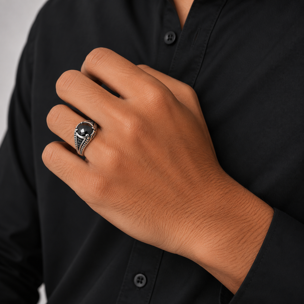 gents silver ring