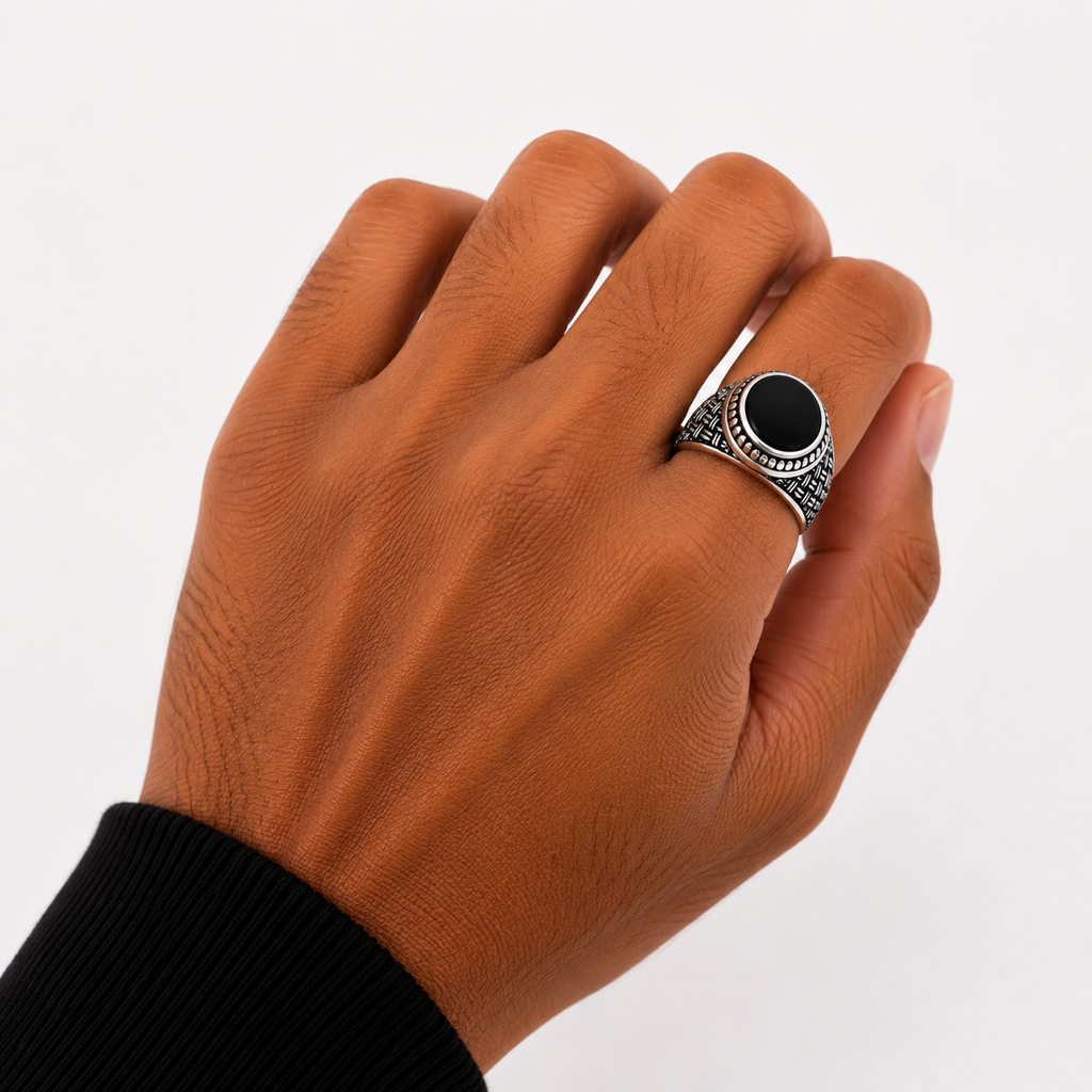 mens silver ring