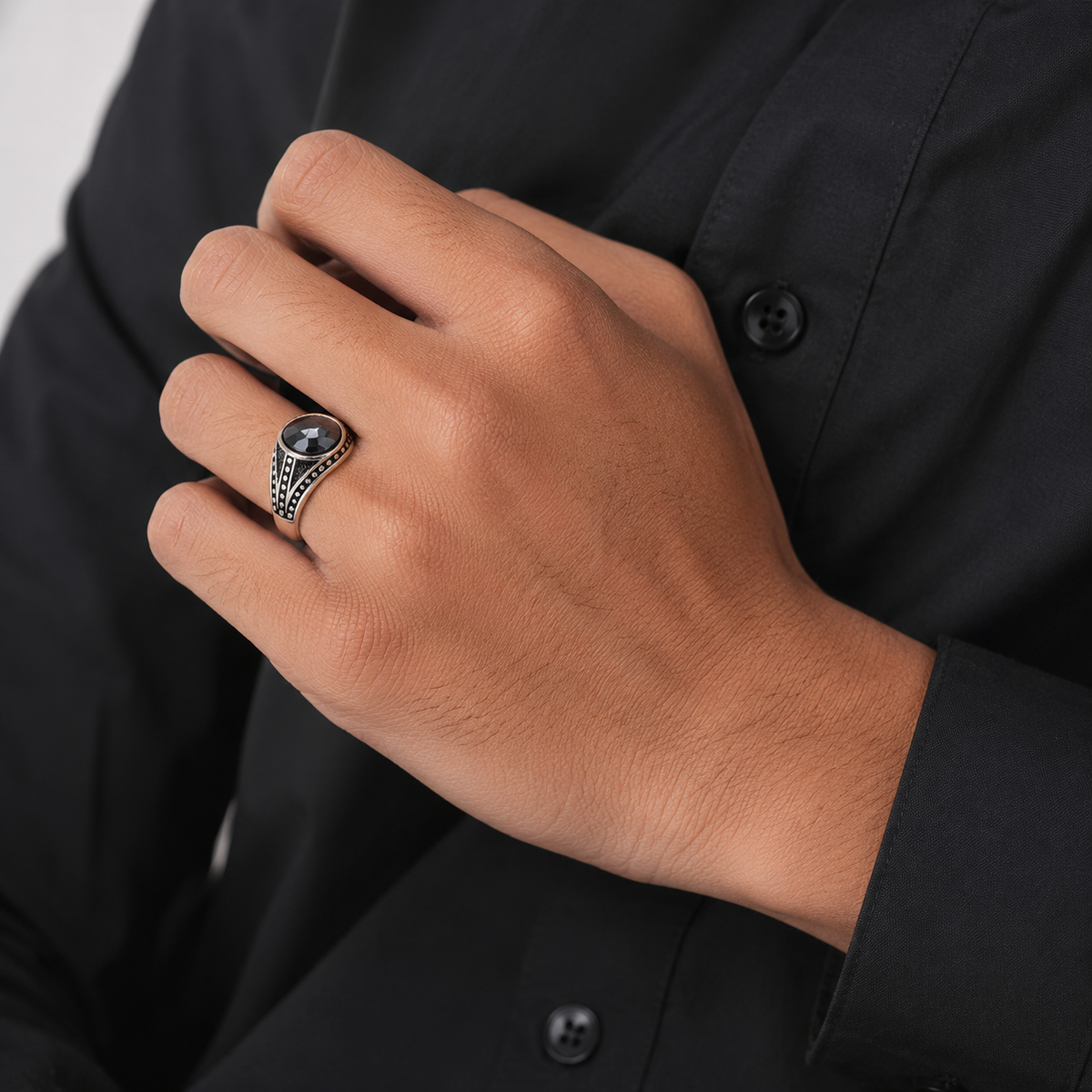 gents silver ring