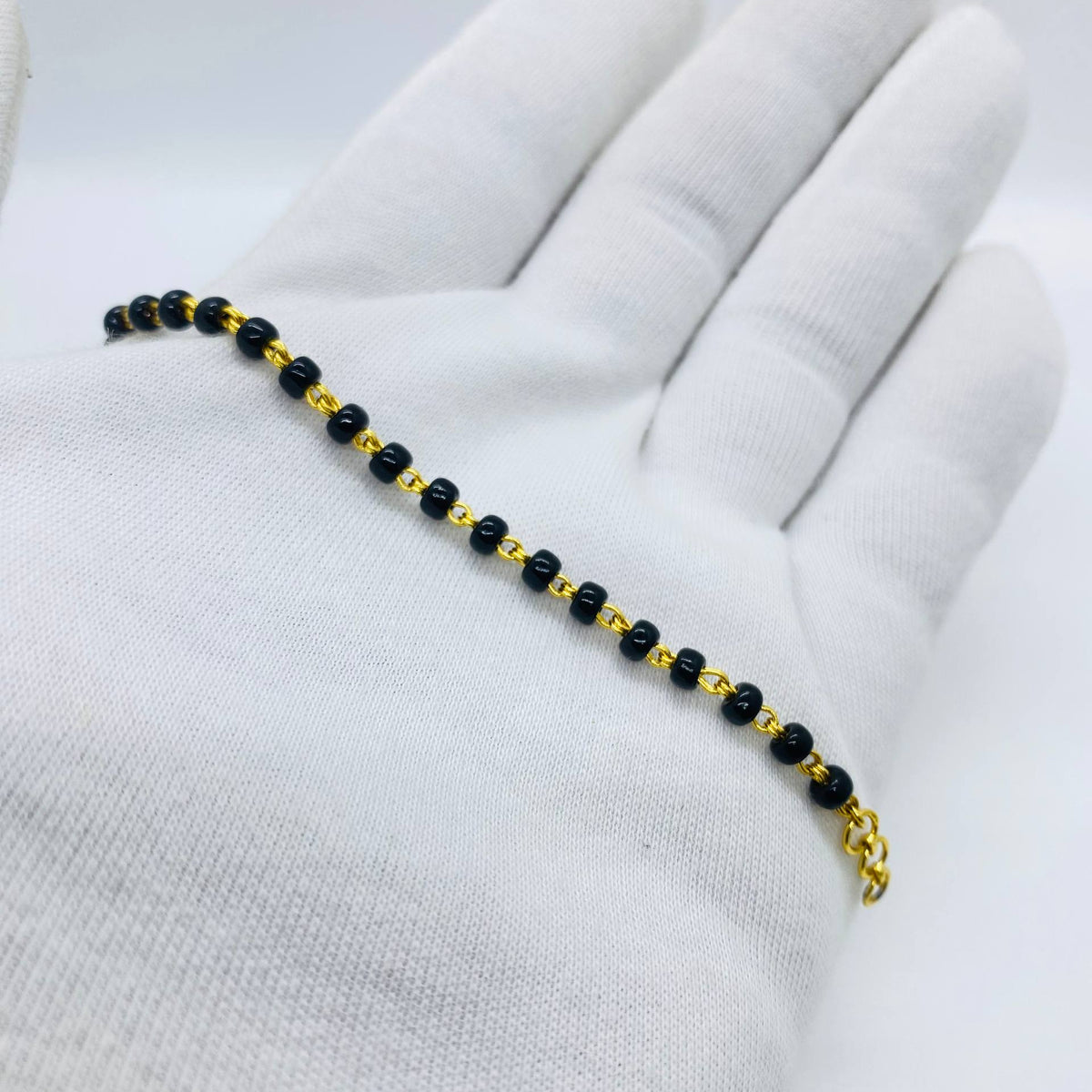Black Pearl Link Bracelet