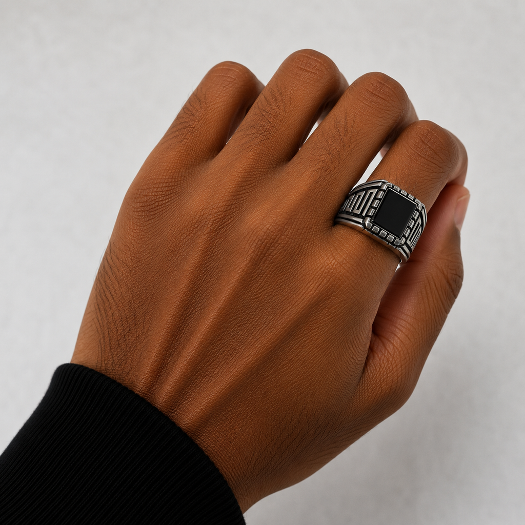 gents silver ring