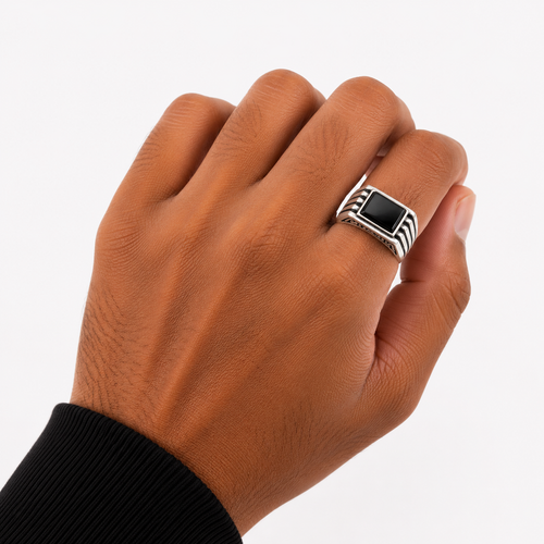 mens silver ring