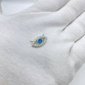 Blue Evil Eye CZ Pendant