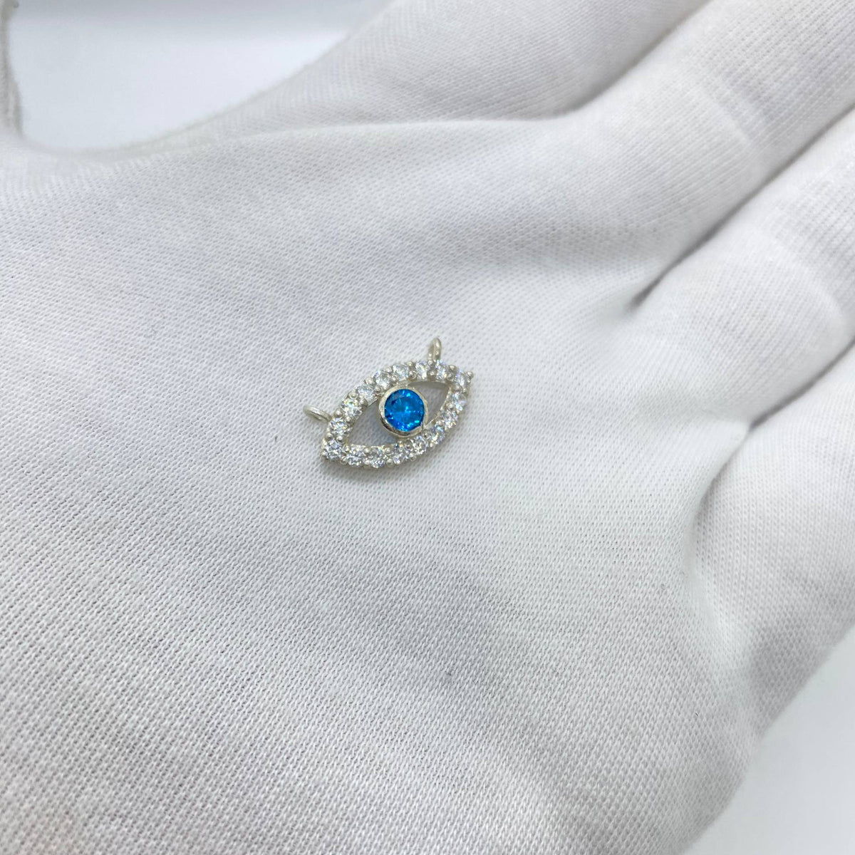 Blue Evil Eye CZ Pendant