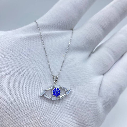 Blue Evil Eye  Necklace