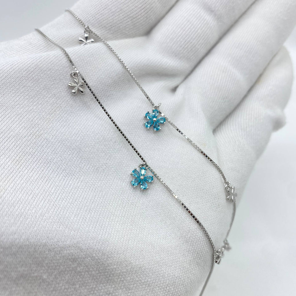 silver anklet