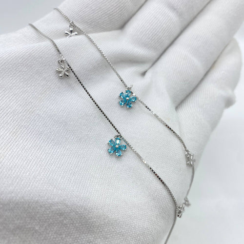 silver anklet