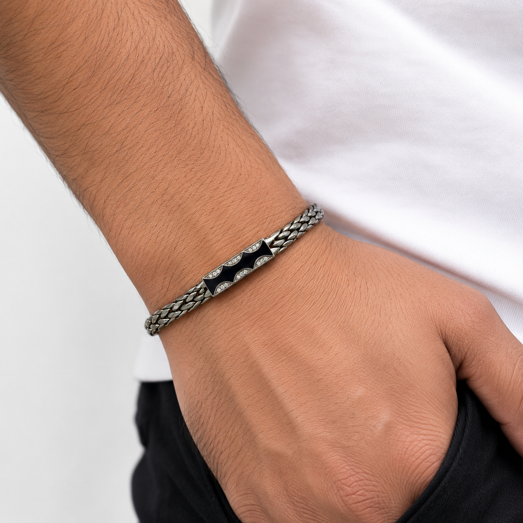 Braided Silver Bracelet