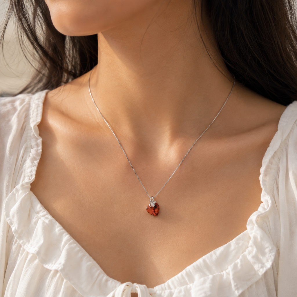 silver necklace