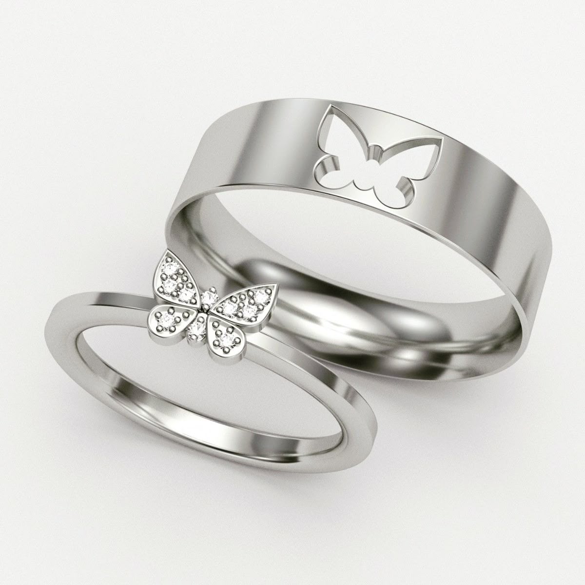 Butterfly Couple Ring