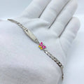Butterfly ID Yellow Silver Bracelet