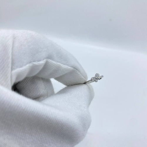 Butterfly Stone Silver Ring
