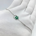 Celeste Emerald Floral Bracelet