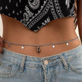 Celestial Star & Moon Silver Waist Chain