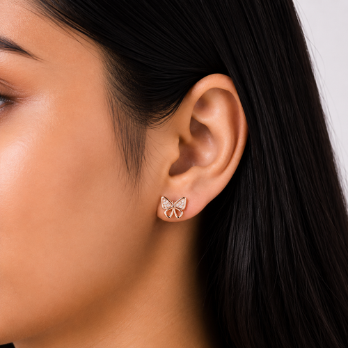 butterfly earing stud