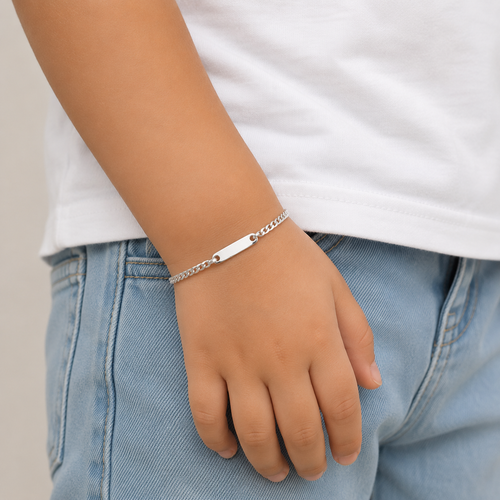 Child’s Silver ID Bracelet 