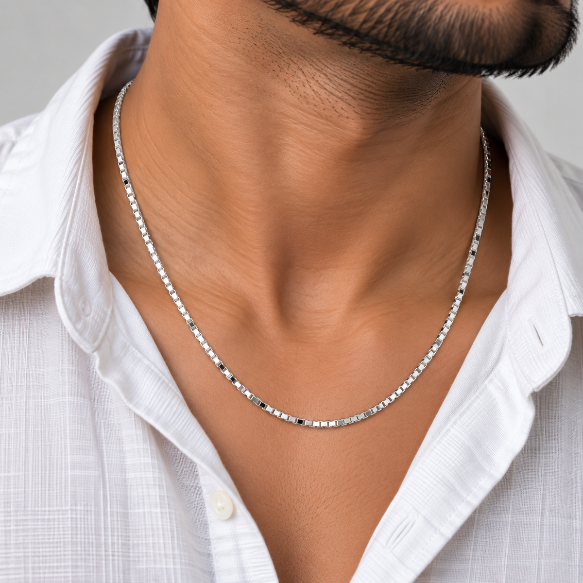 Classic Box Silver Chain