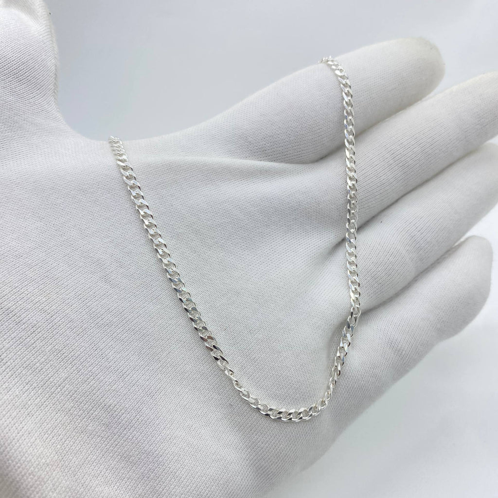 Classic Curb Link Silver Chain