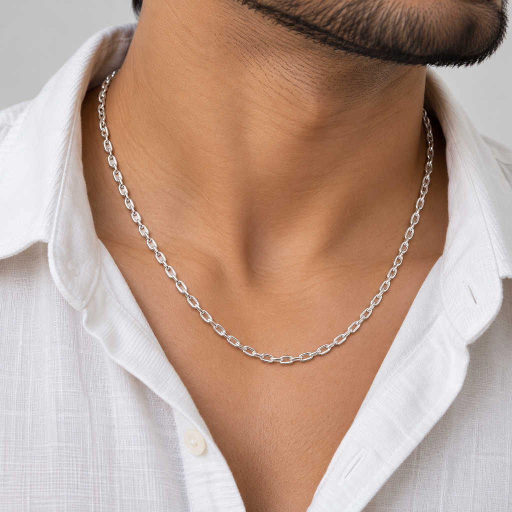 Classic Silver Cable Chain