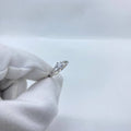 Classic Solitaire Split Band Silver Ring