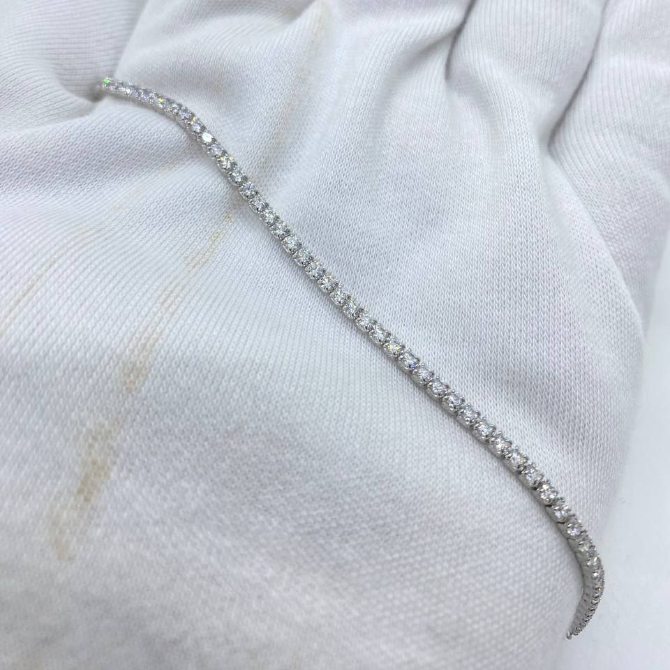 Classic Tennis Silver Bracelet