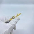 Clover Circle Gold Bangle