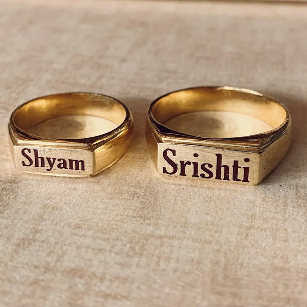 Couple silver rings