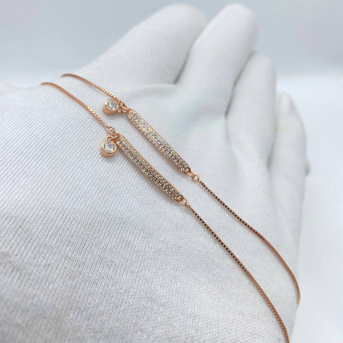 silver anklet