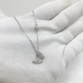 Crystal Butterfly Pendant Necklac