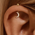 Crystal Crescent Moon Bugadi