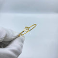 Crystal Diamond Gold Bangle