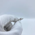 Crystal Double Heart Silver Ring