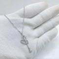 Crystal Heart & Butterfly Pendant Necklace