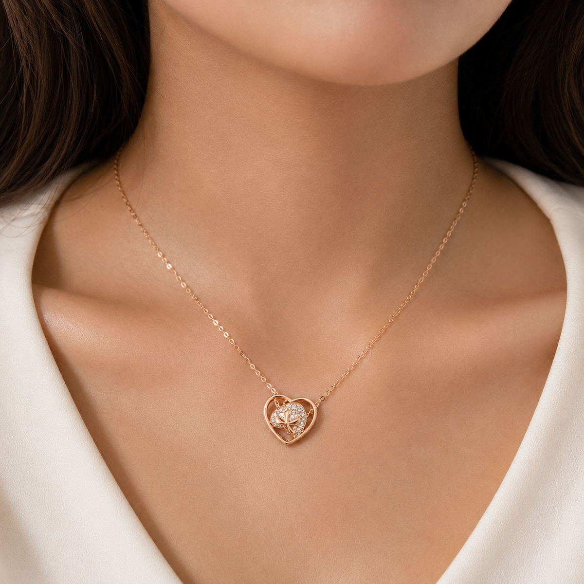 silver necklace