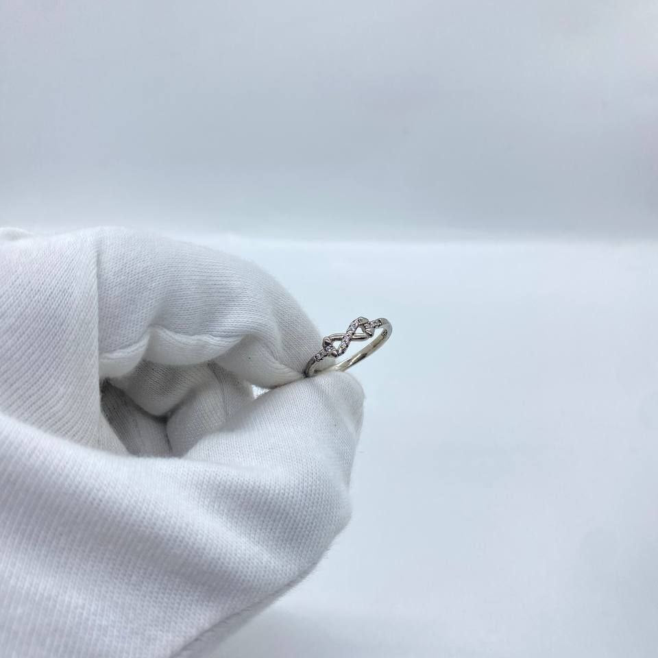 Crystal Heart Silver Ring