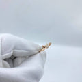 Crystal Leaf Rose Gold Ring