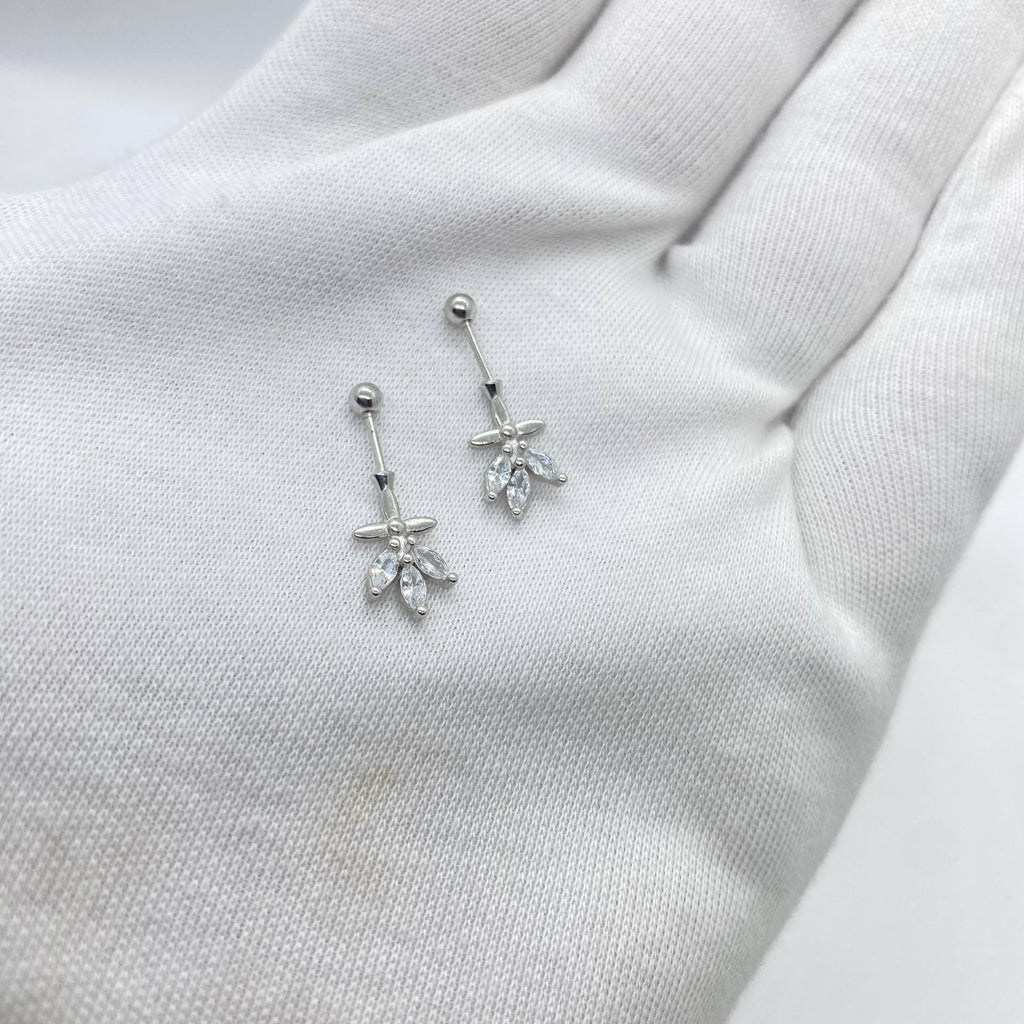 silver earrings