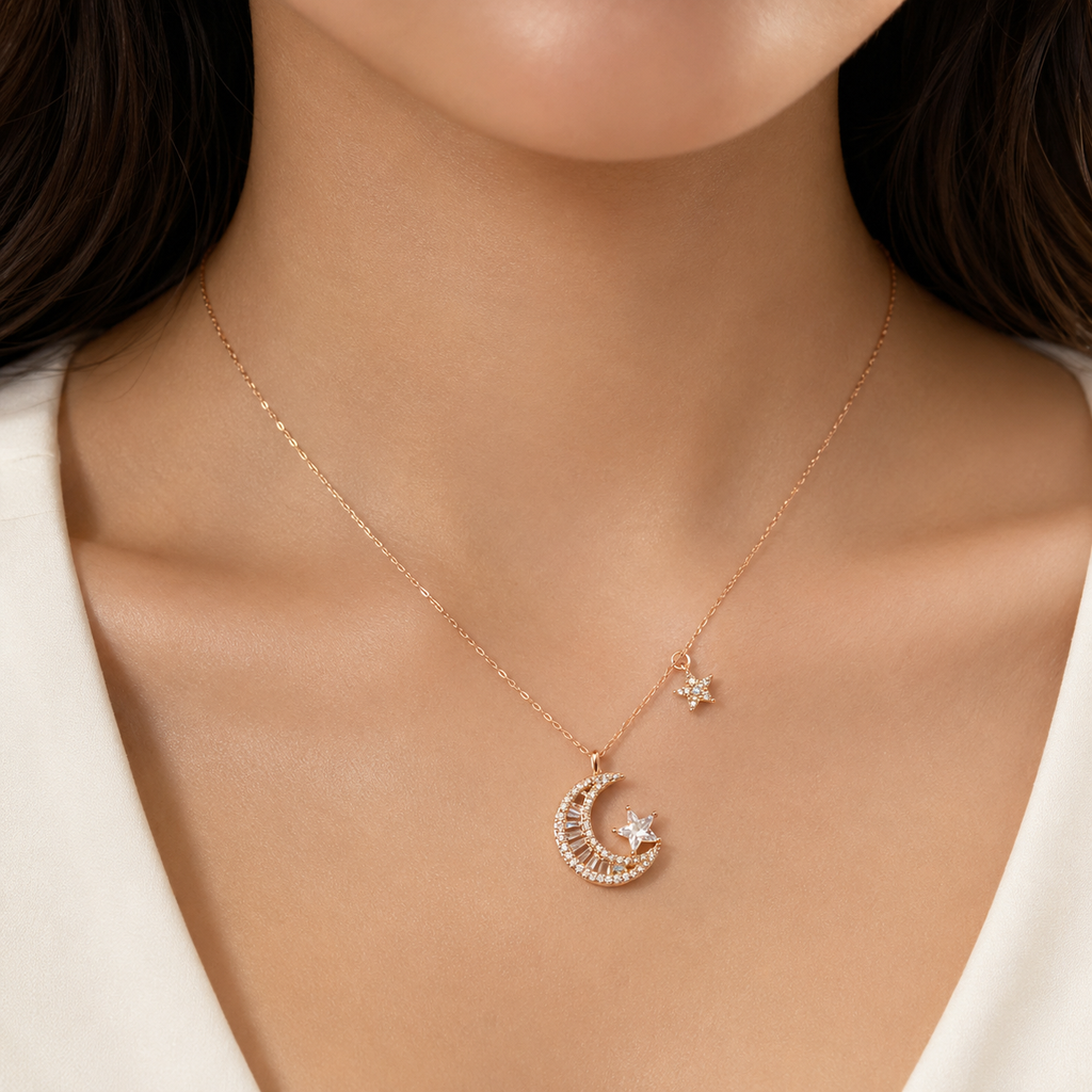 silver necklace
