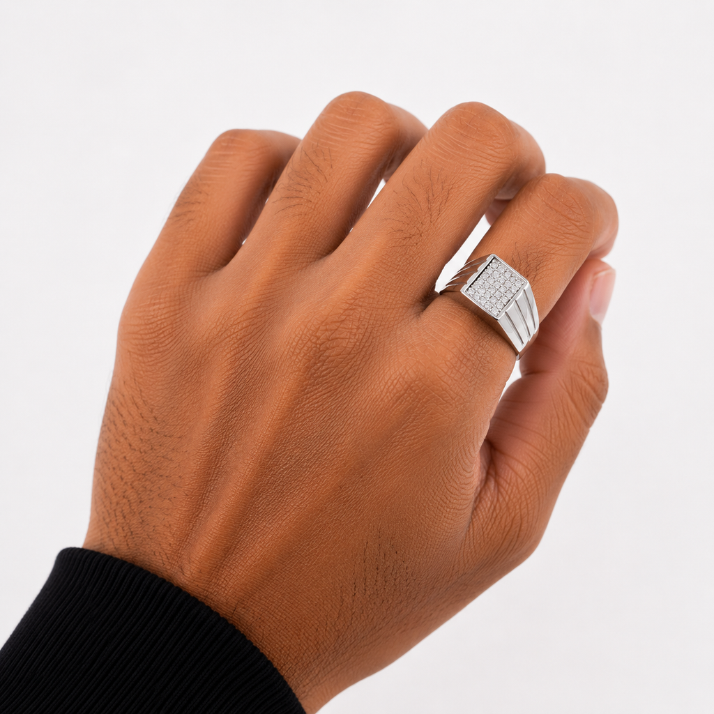 mens silver ring