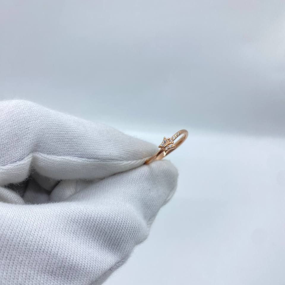 Crystal Star Rose Gold Ring