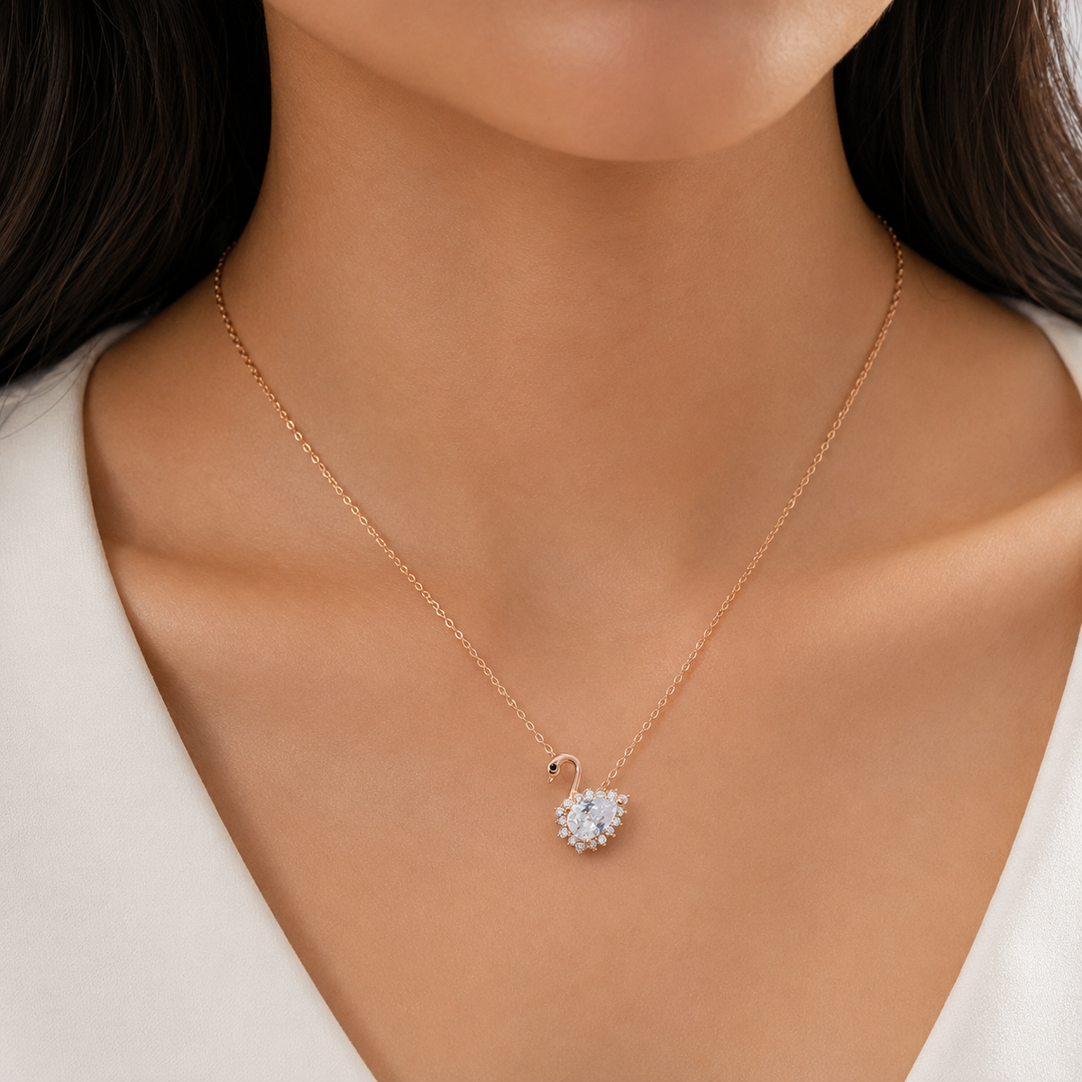 silver necklace