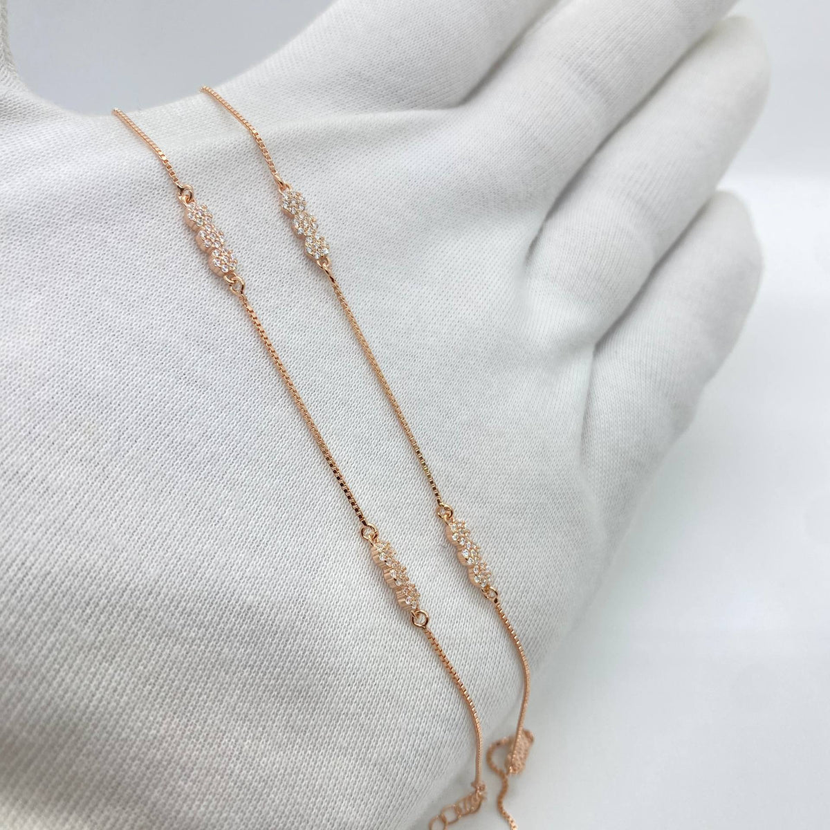 silver anklet