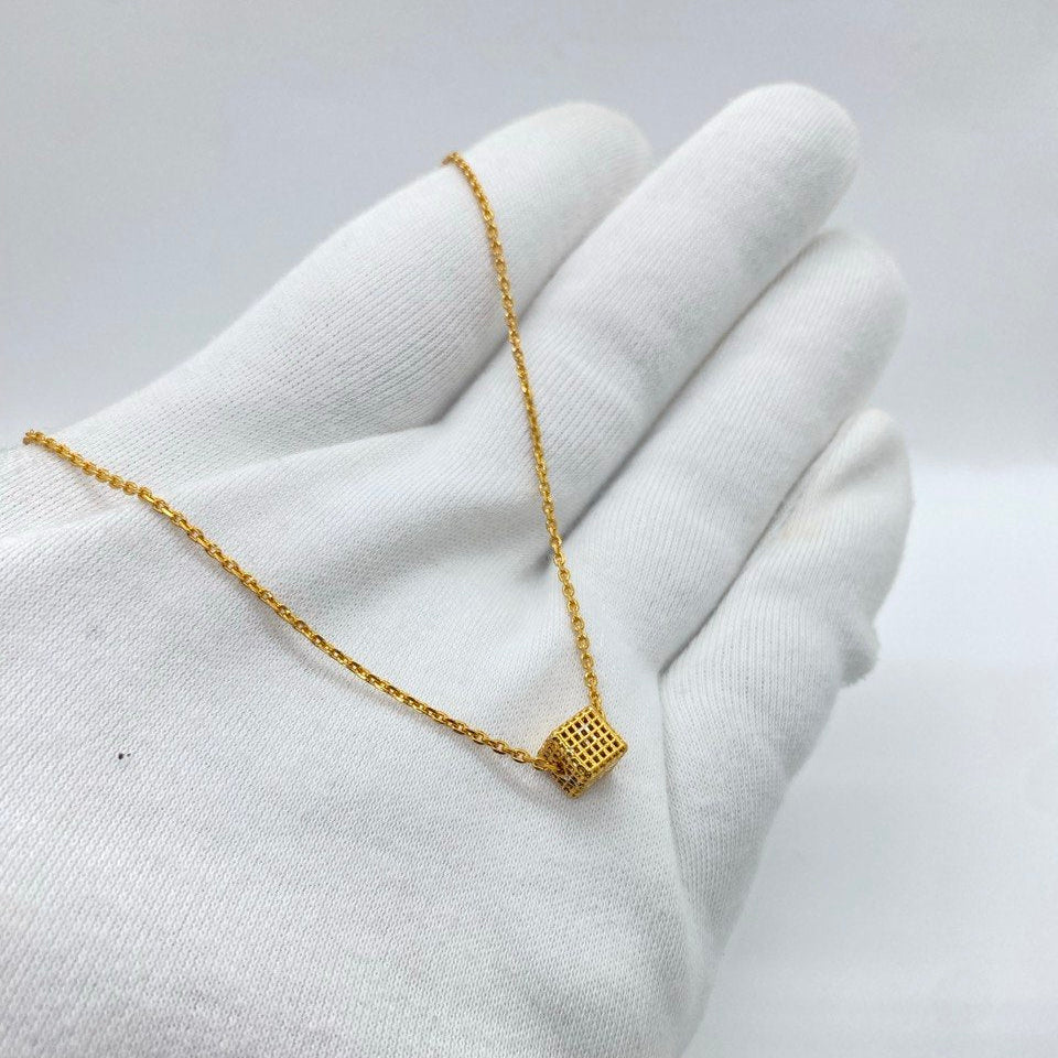 silver necklace