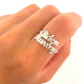 Customized Name Ring