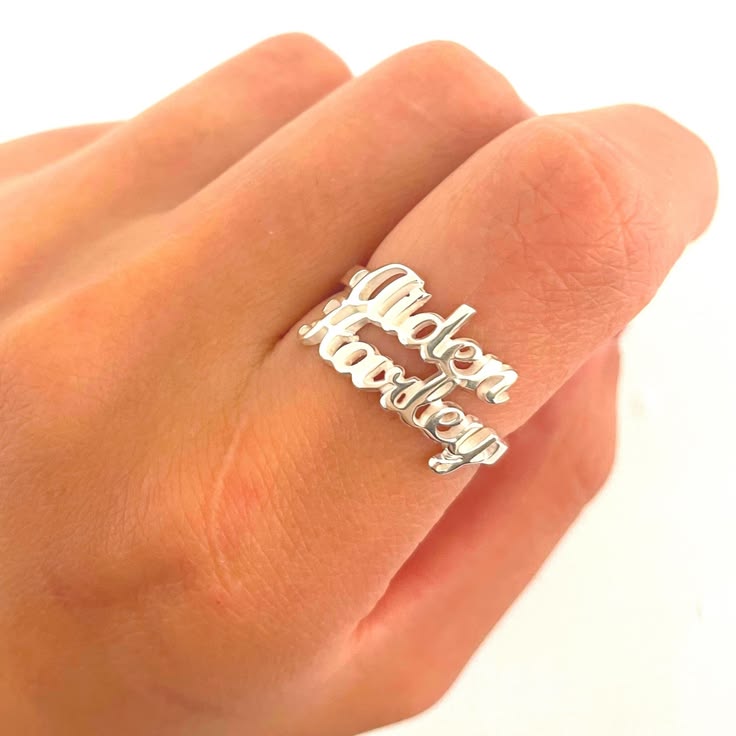 Customized Name Ring