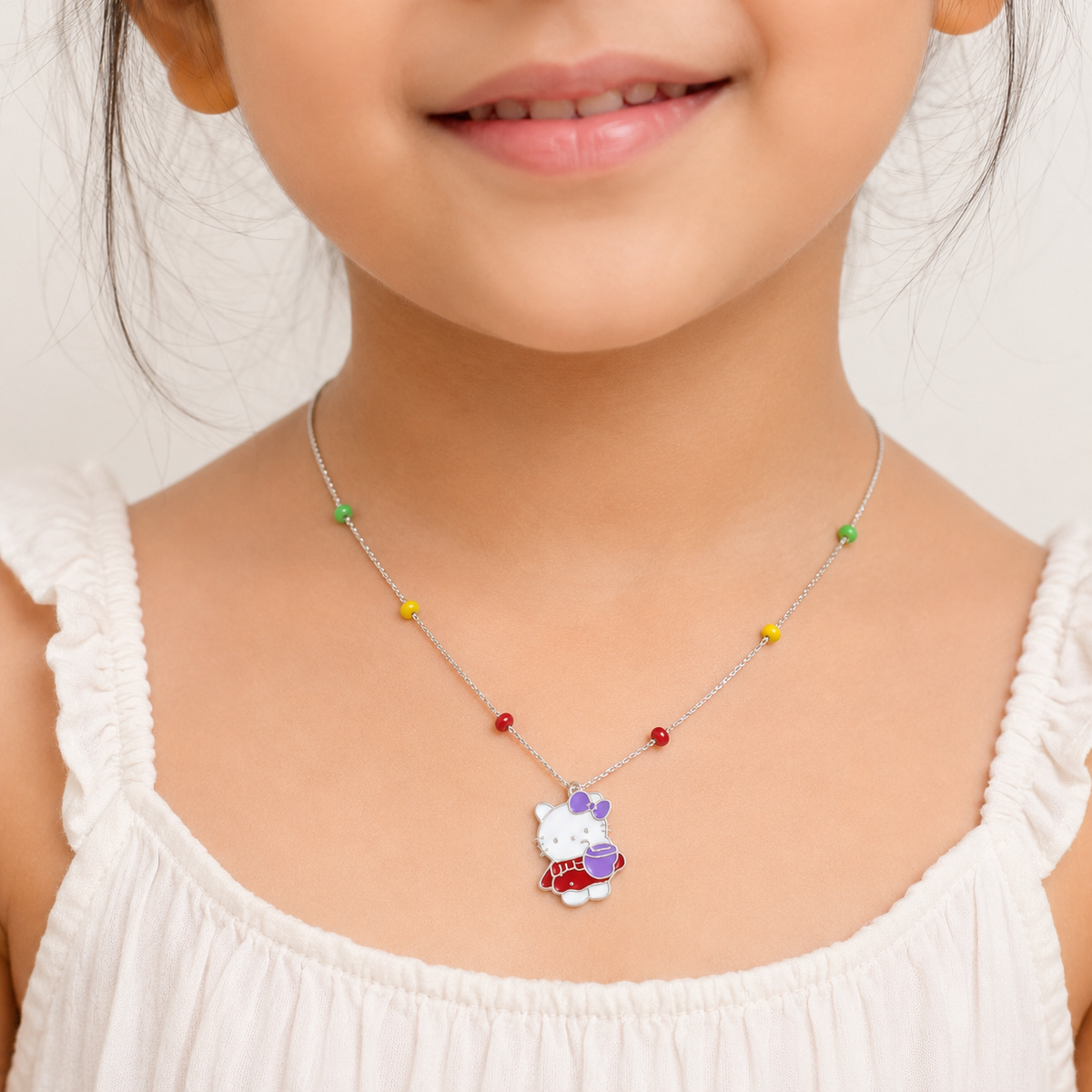 silver baby necklace