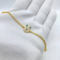 Cute Teddy Bear Gold Bracelet